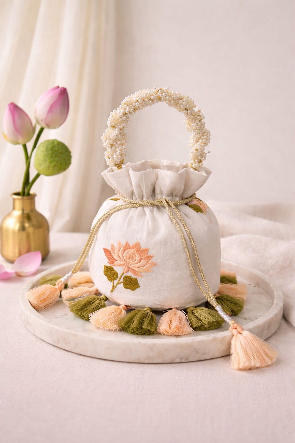 The Lotus Bloom Potli