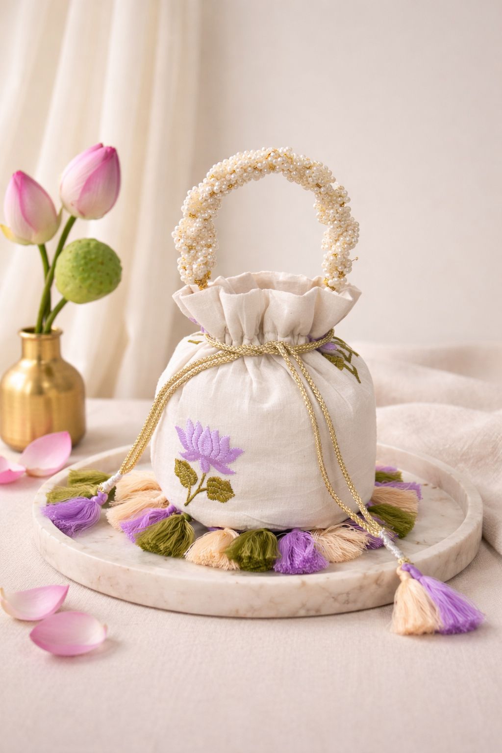 The Lotus Bloom Potli