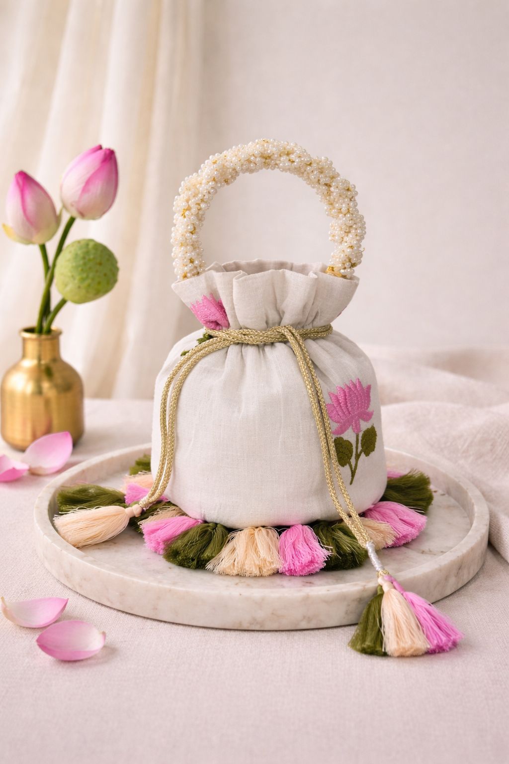 The Lotus Bloom Potli