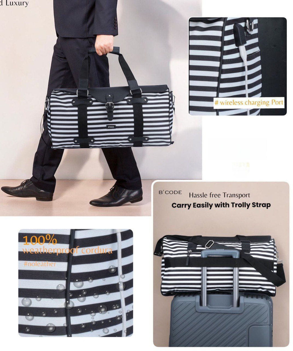 Techno Travel Duffle Bag with USB charging port