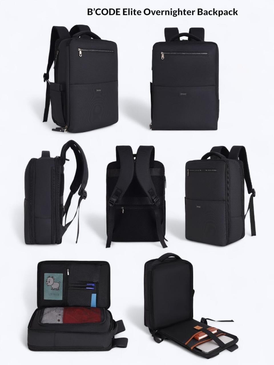 B’CODE™️ ELITE Overnighter Laptop Backpack