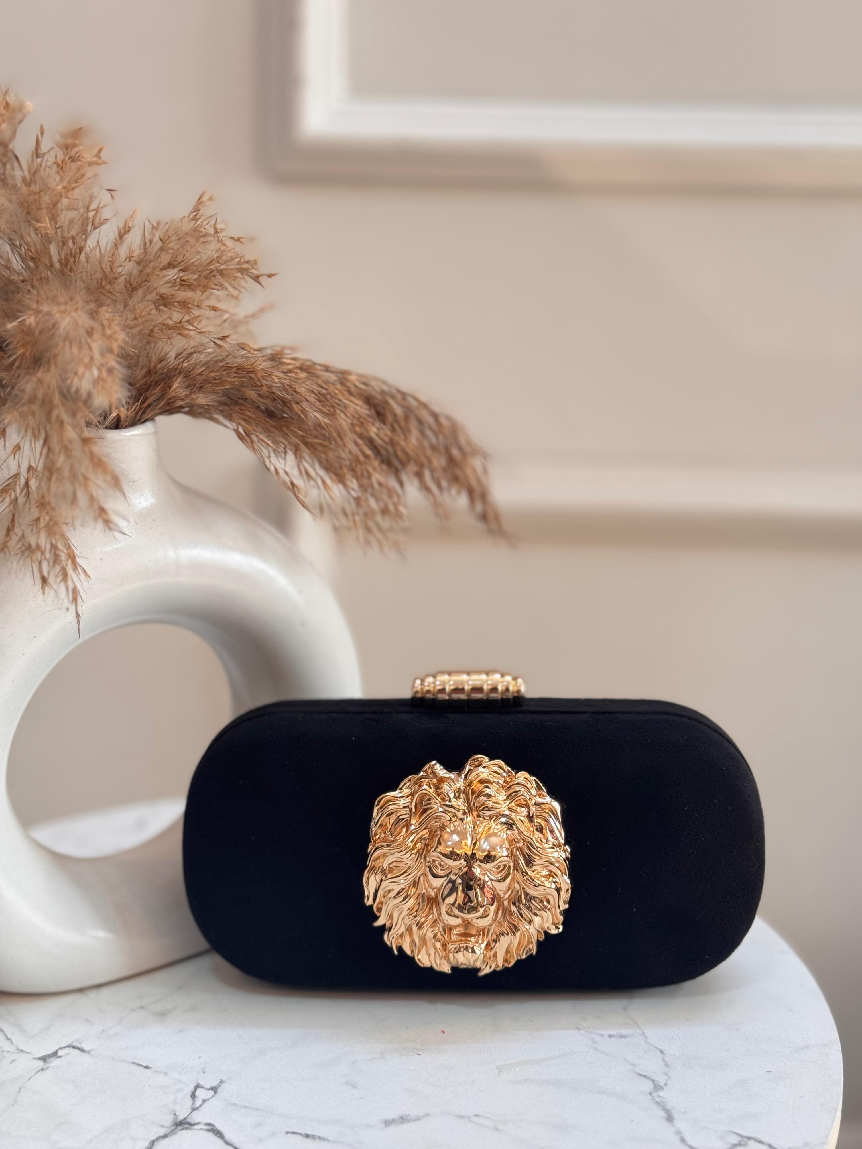 Lionheart Suede Clutch