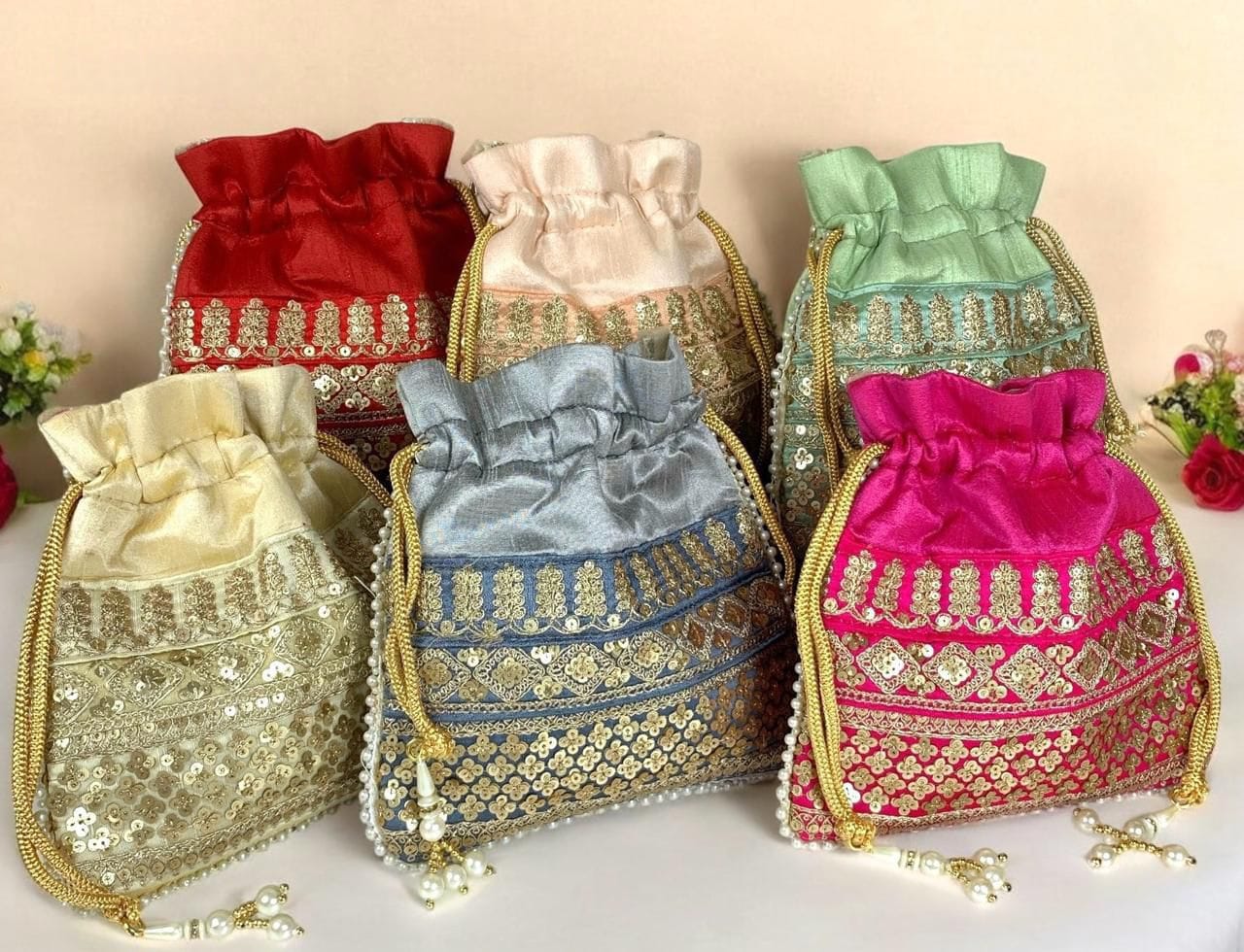 Embroidered Potli Bags – Elegant Ethnic Collection