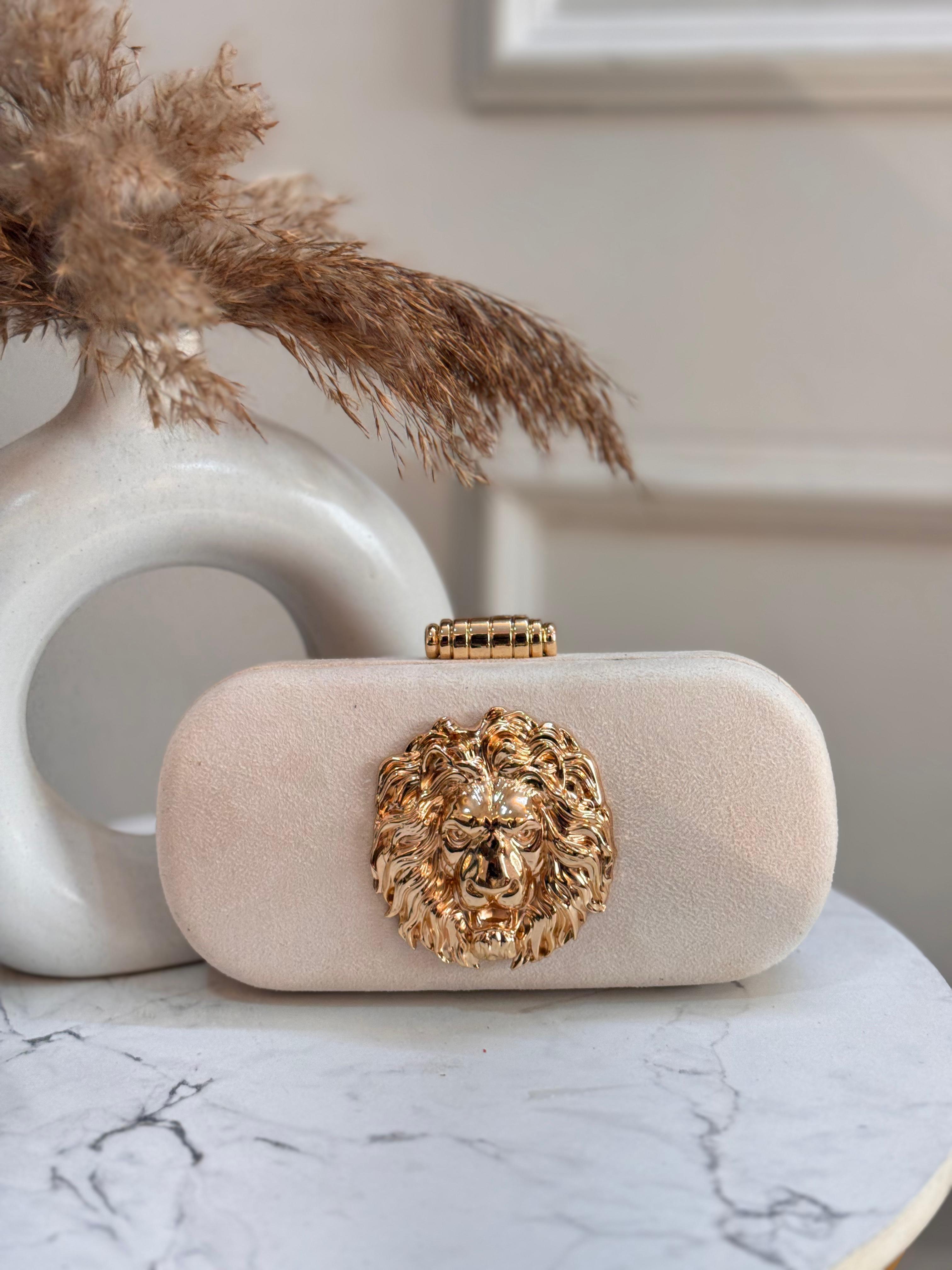 Lionheart Suede Clutch