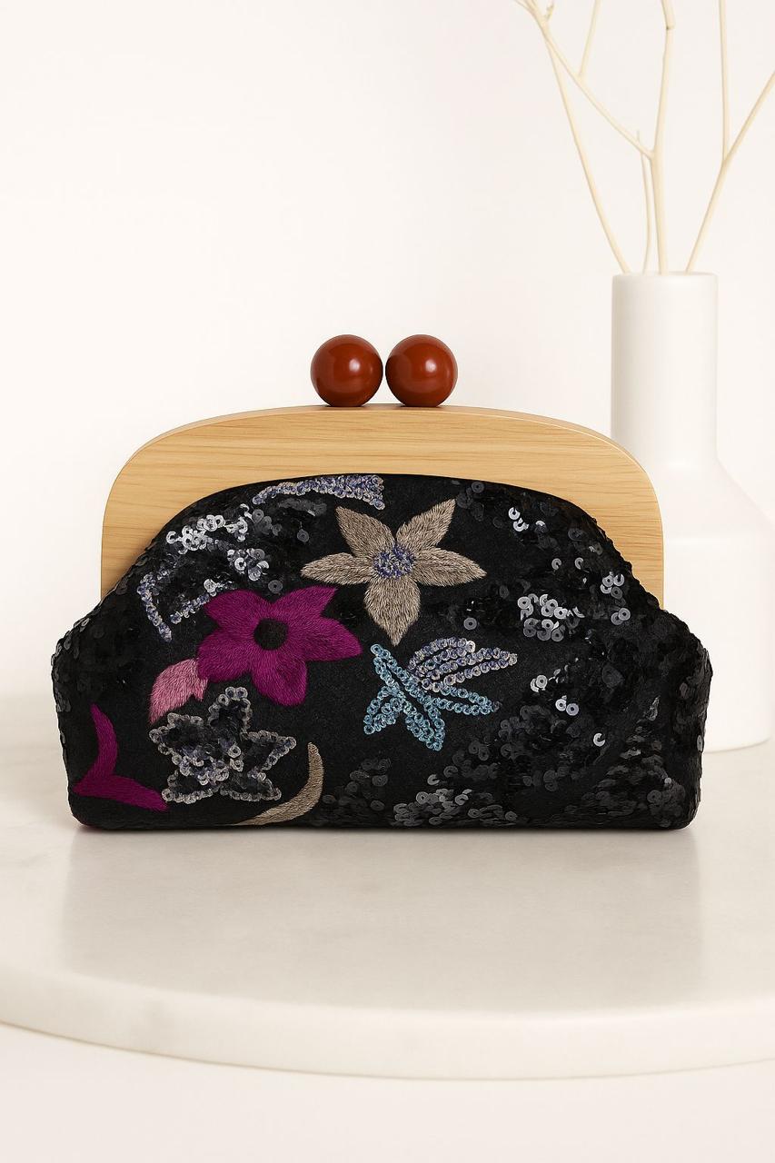 Starlight Garden Frame Clutch