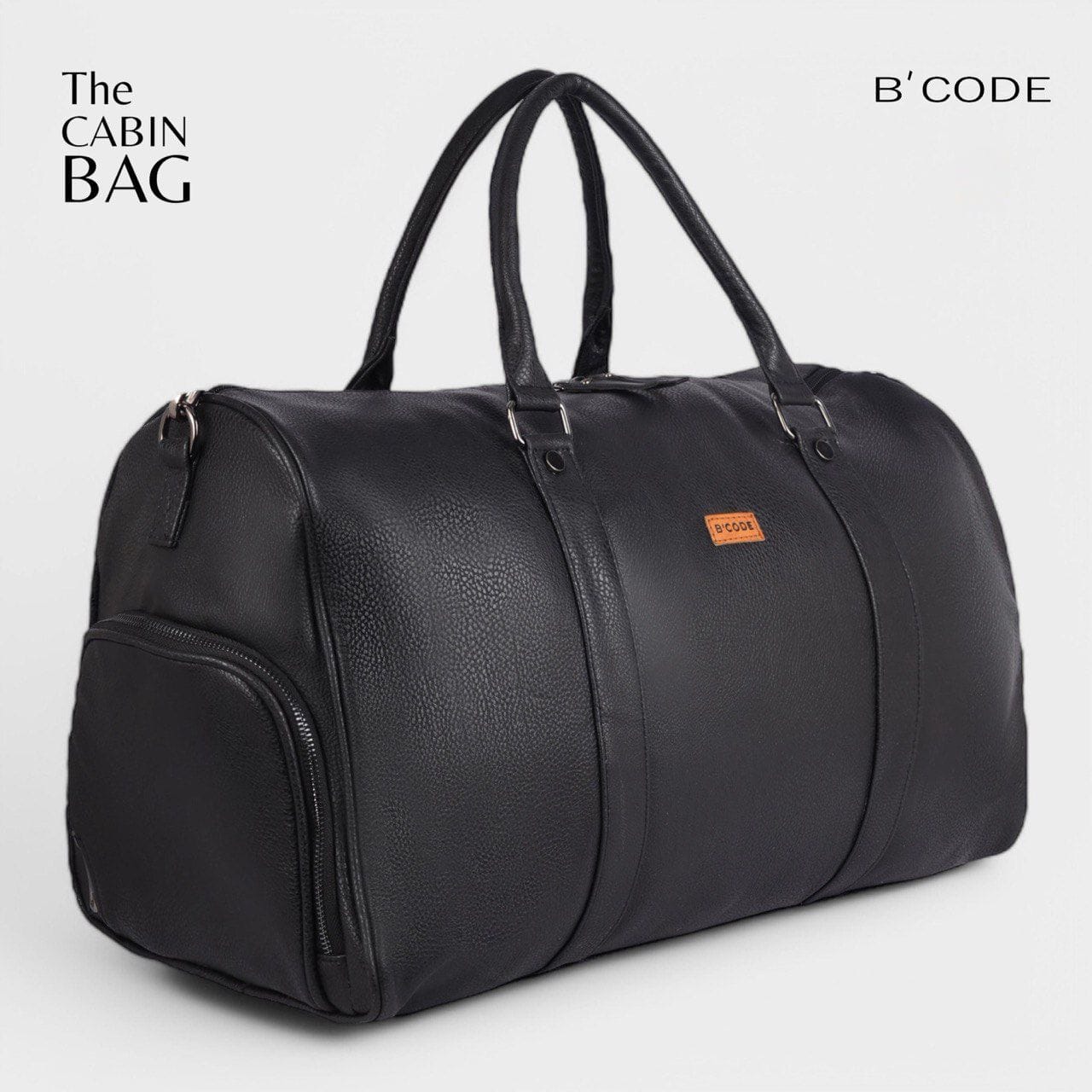 B’CODE ®️The Cabin Duffel Bag with Shoes Brass Chain Pocket