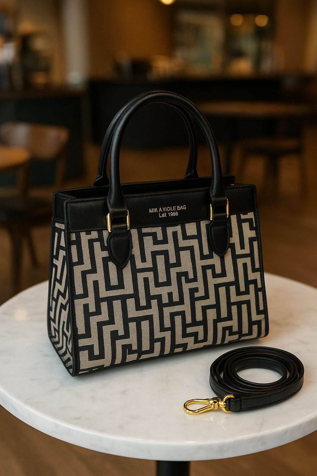 The "Monogram Muse" Top-Handle Bag