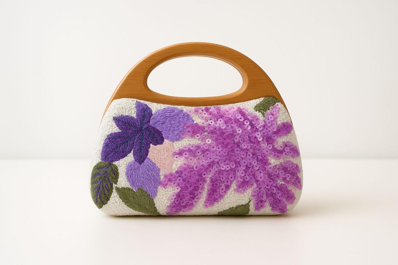 The Violet Moss Frame bag