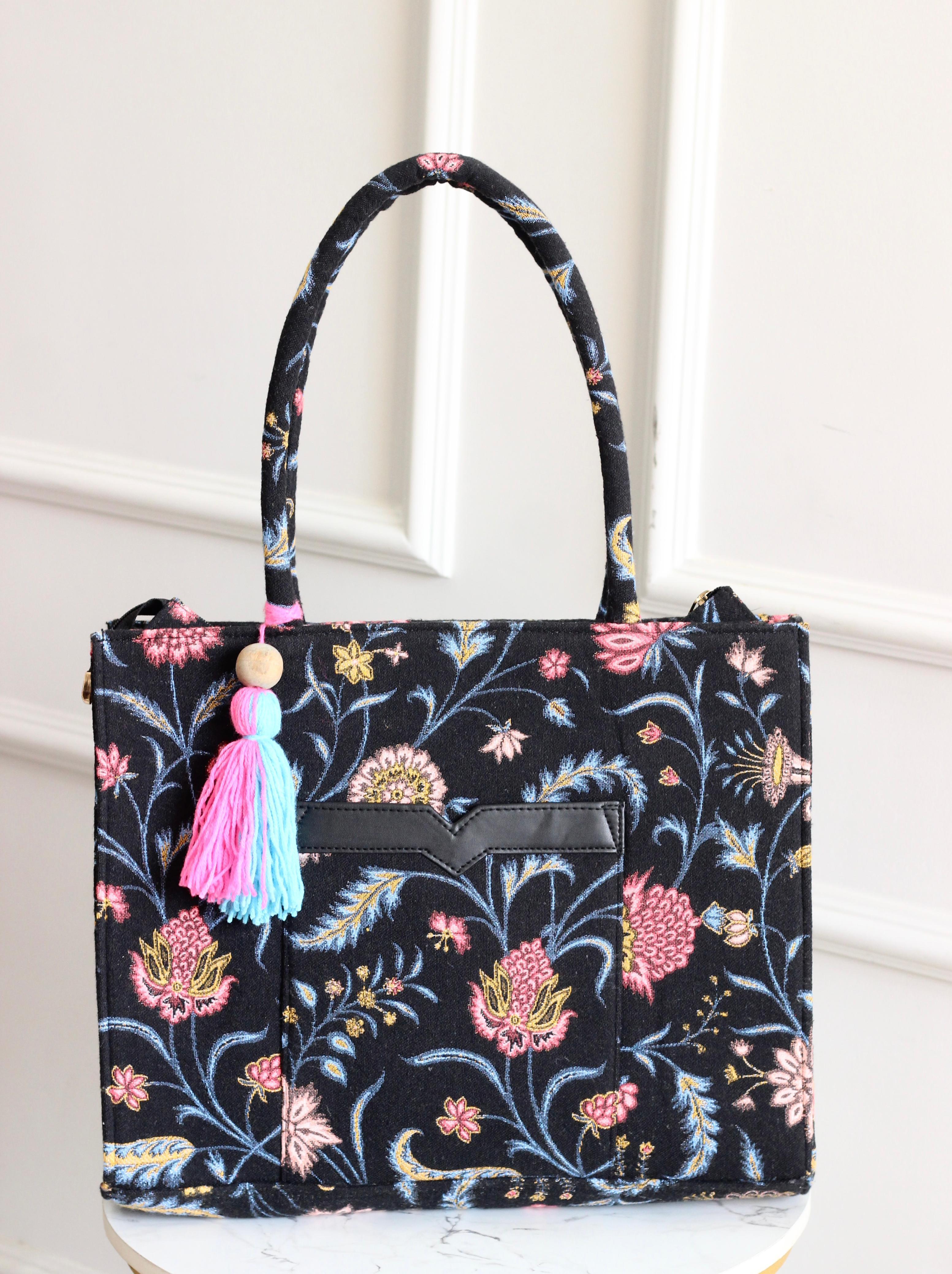 Dark Bloom Tote