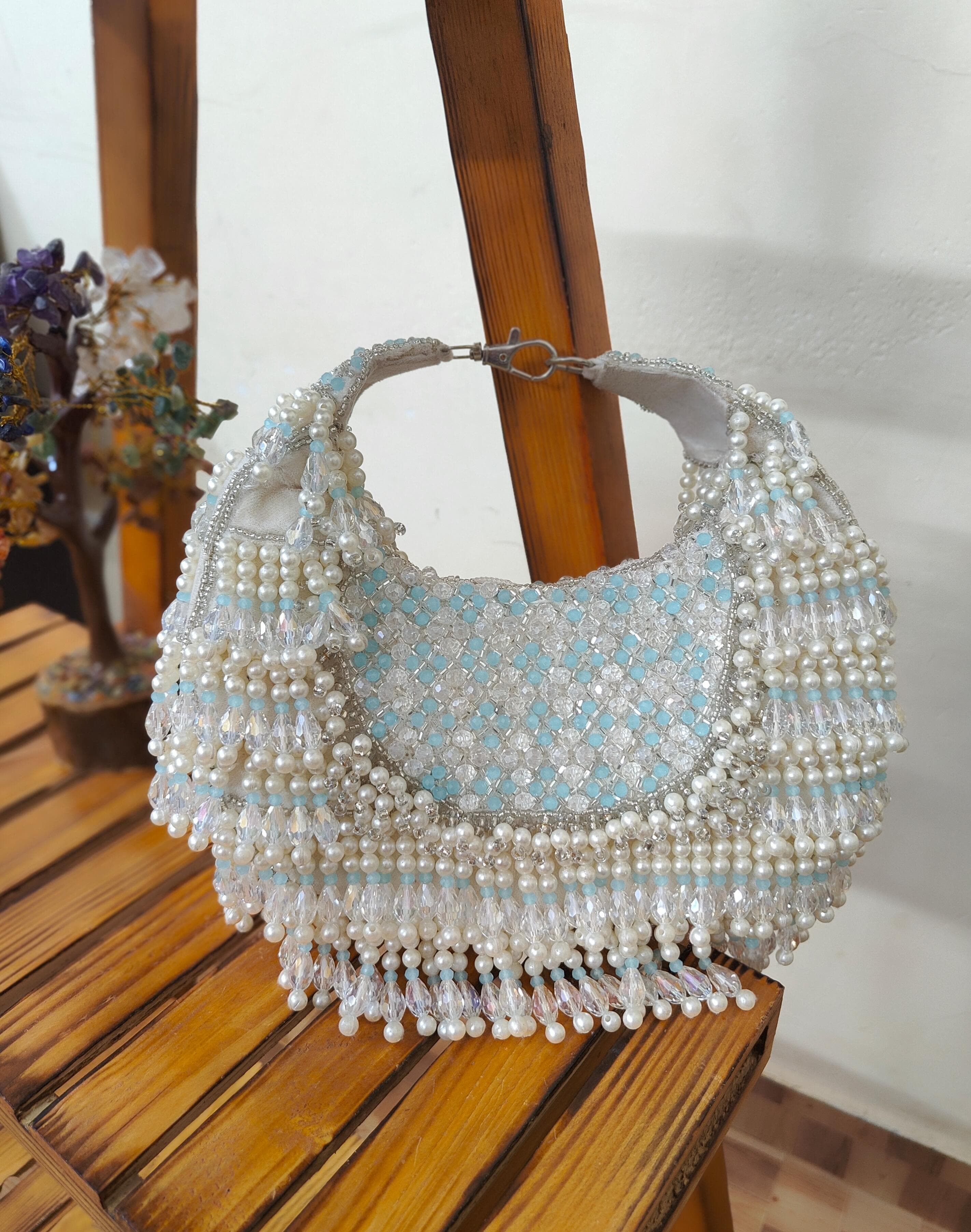 Beaded Embellished Clutch