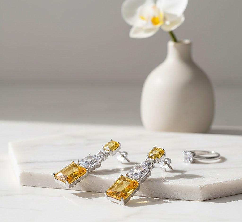 Citrine Dangle earrings