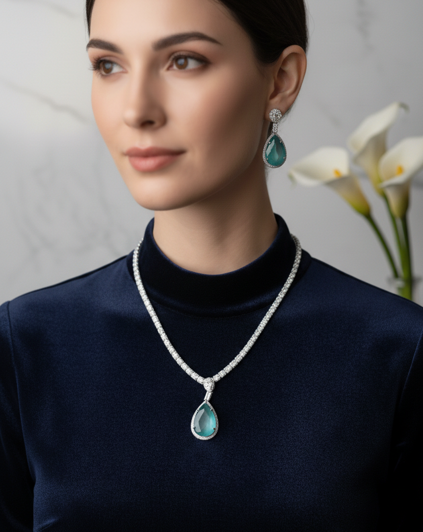 Daina Diamond Necklace Set