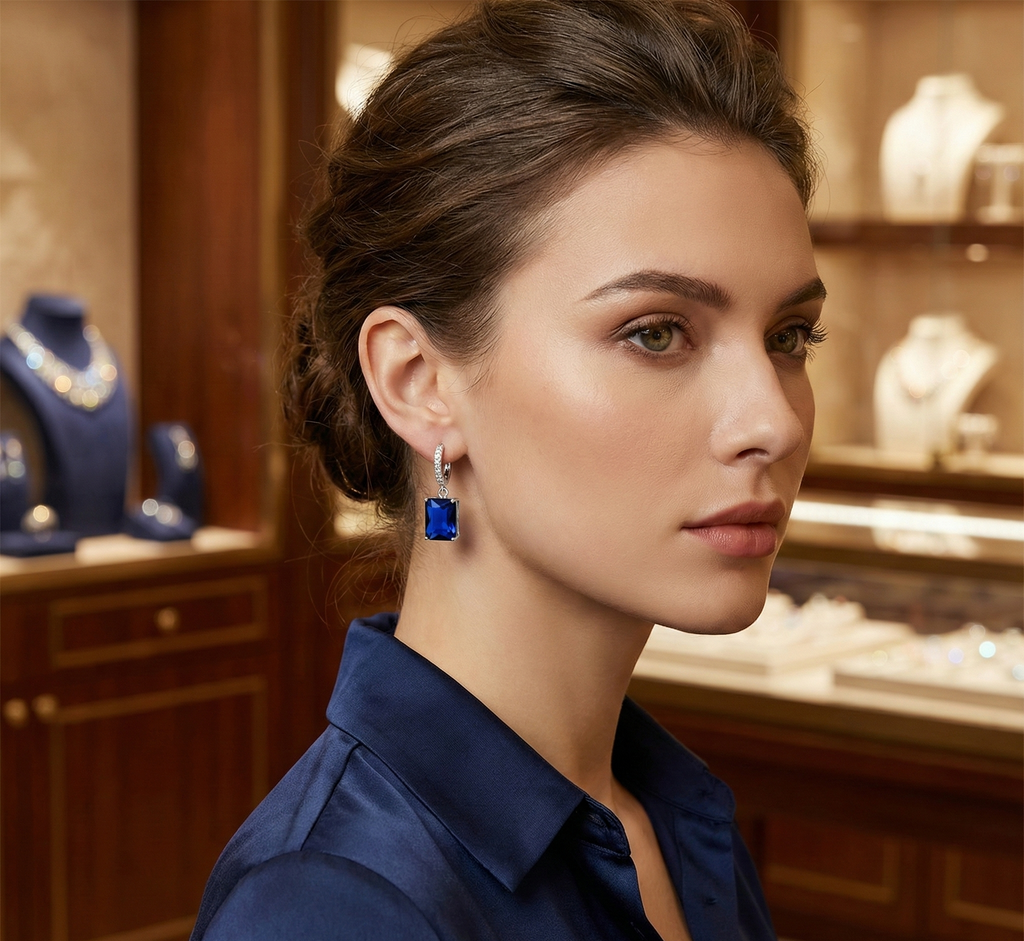 Midnight Azure Drop Earrings