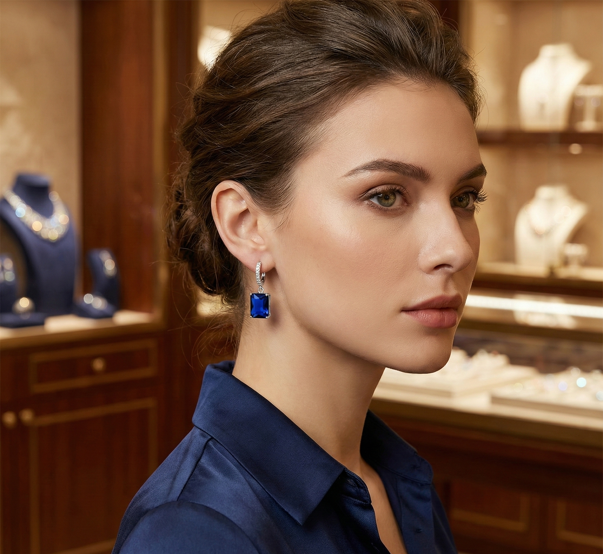 Midnight Azure Drop Earrings