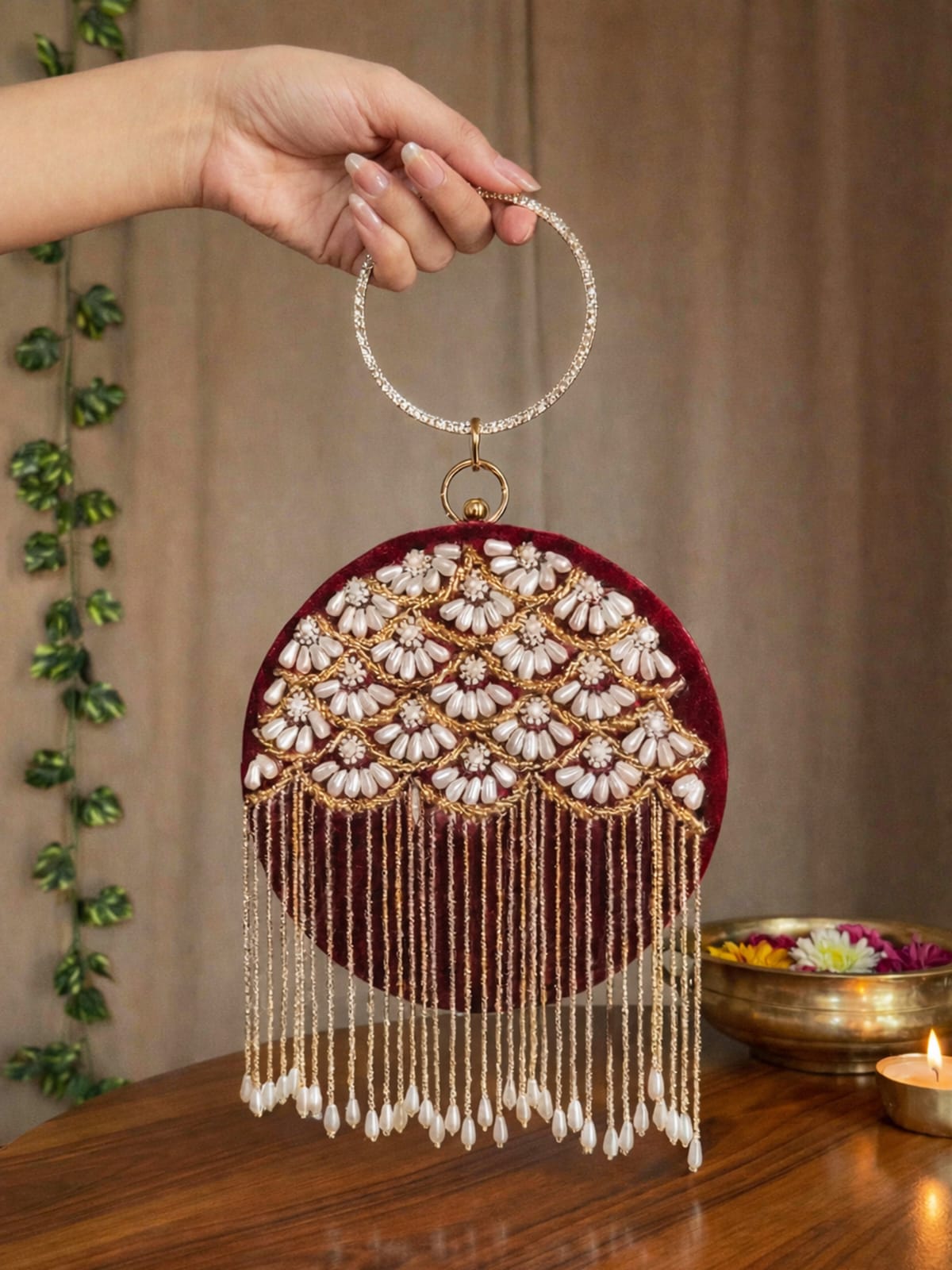 The Gulaal Moti Circular Potli
