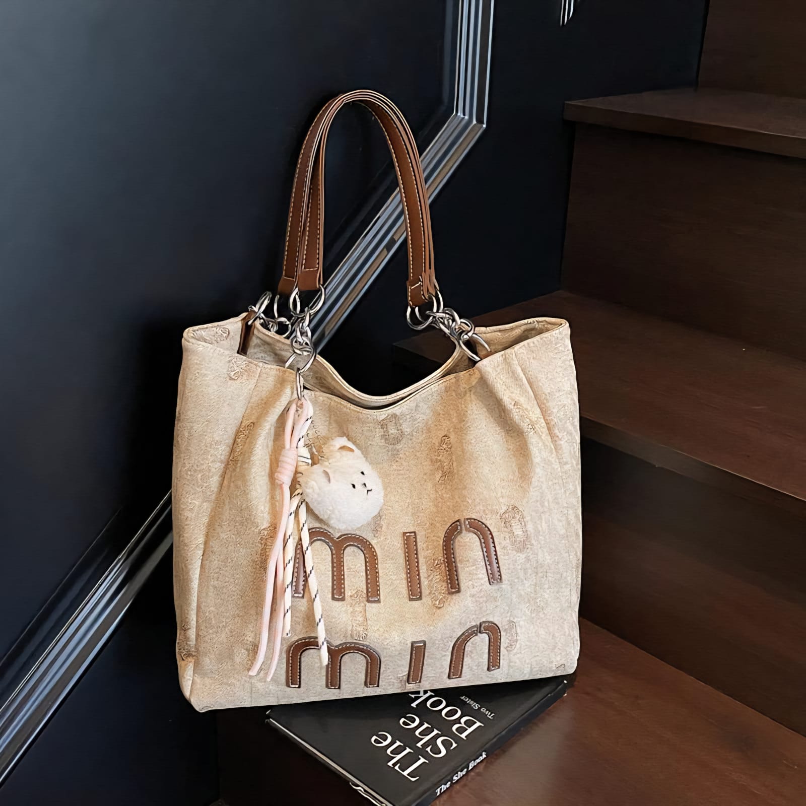 Whimsy Graffiti-Print Tote