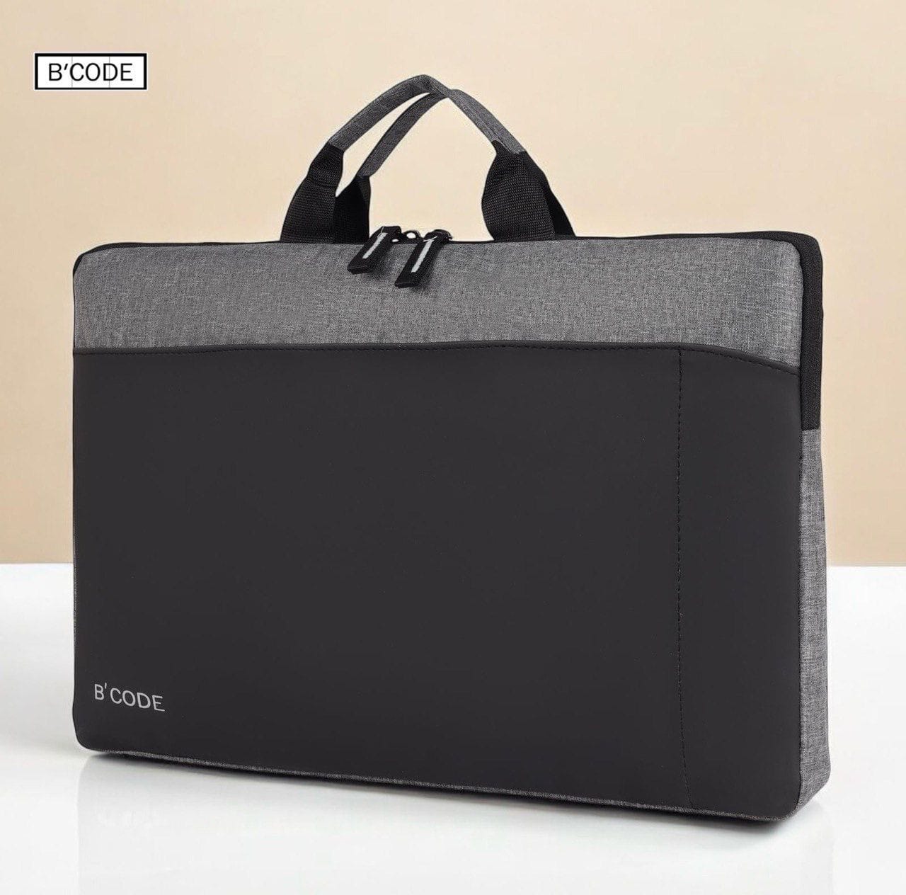 B’CODE®️ Exclusive Laptop Bag with Outer Gadget Pockets for Charger/Mobile/Notes/Ipad/Pen