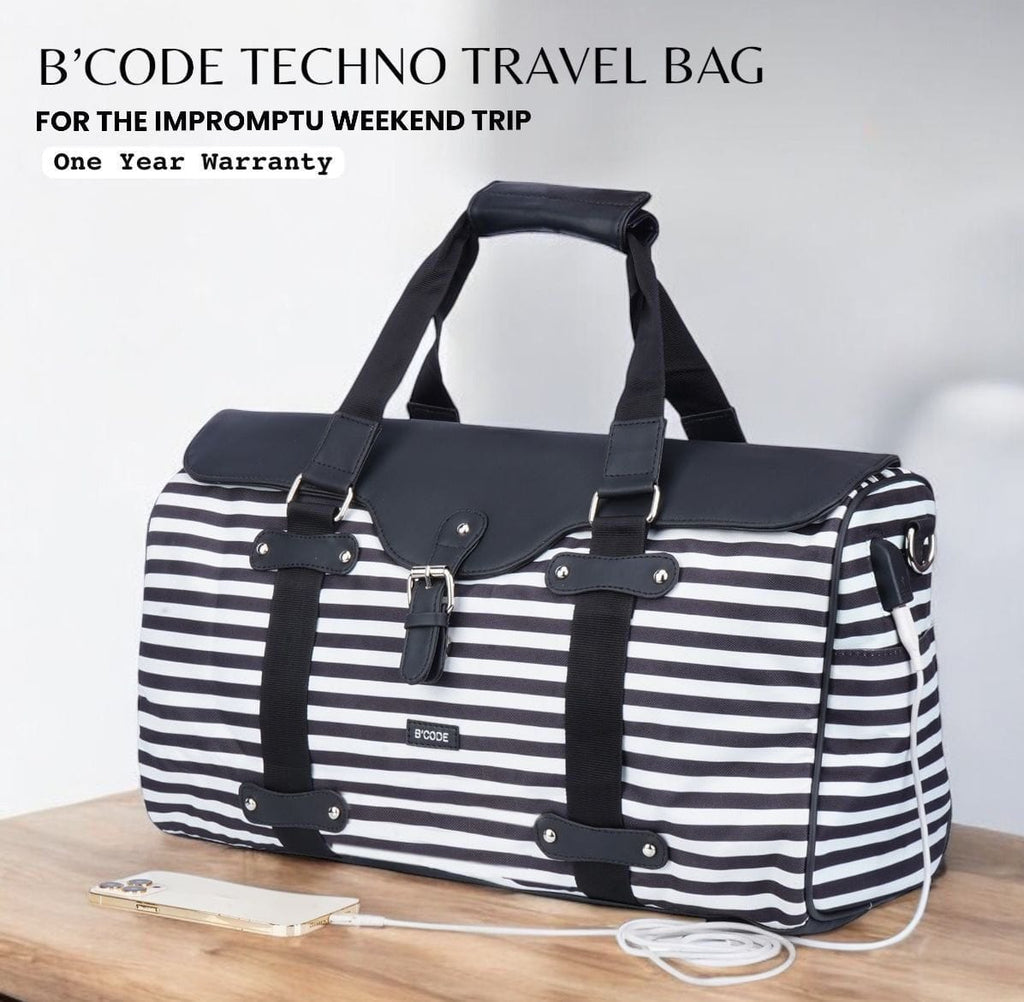 Techno Travel Duffle Bag with USB charging port
