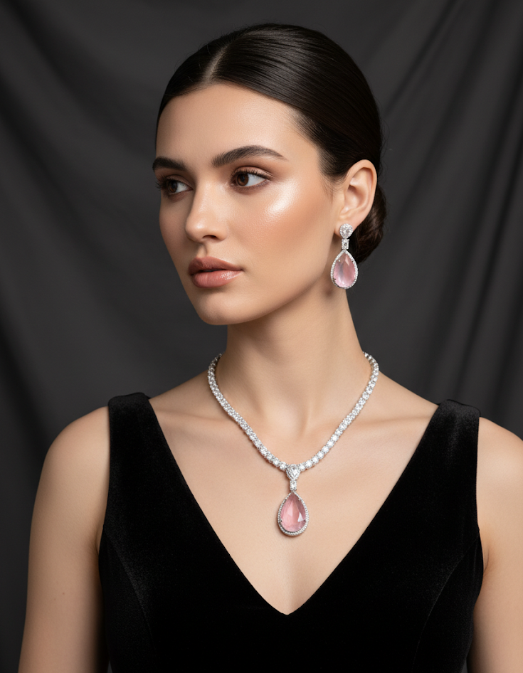 Daina Diamond Necklace Set