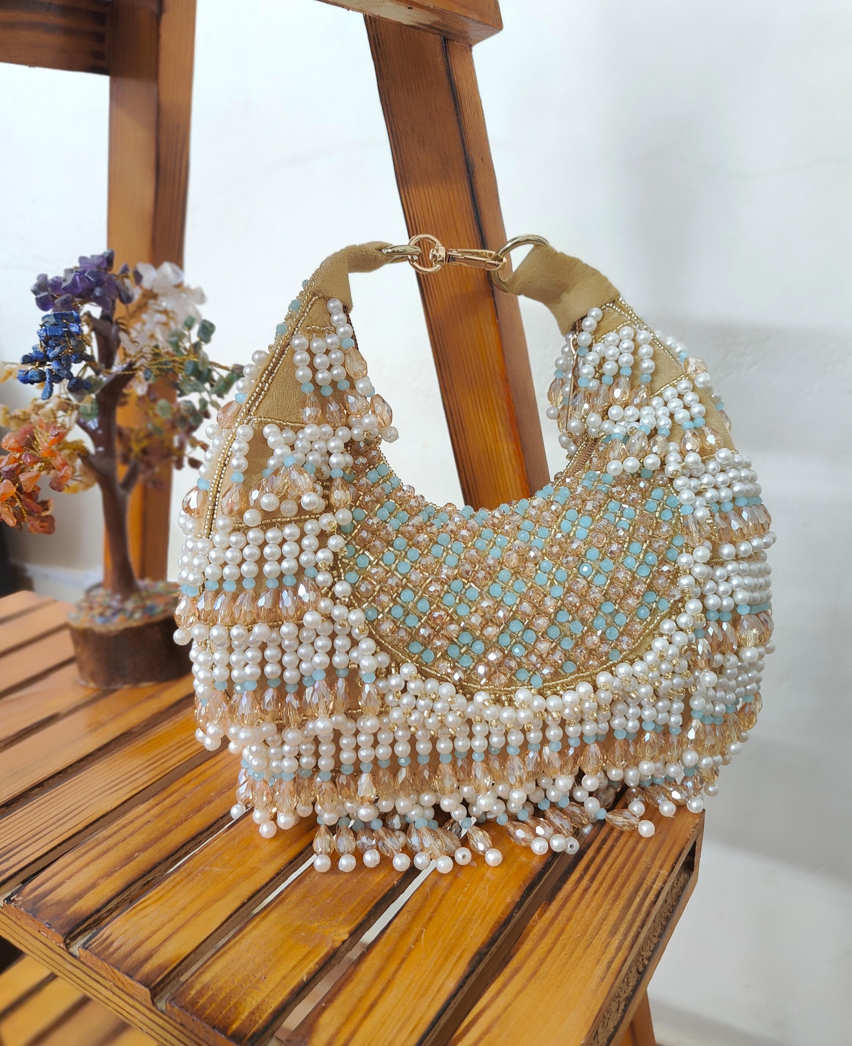 Beaded Embellished Clutch