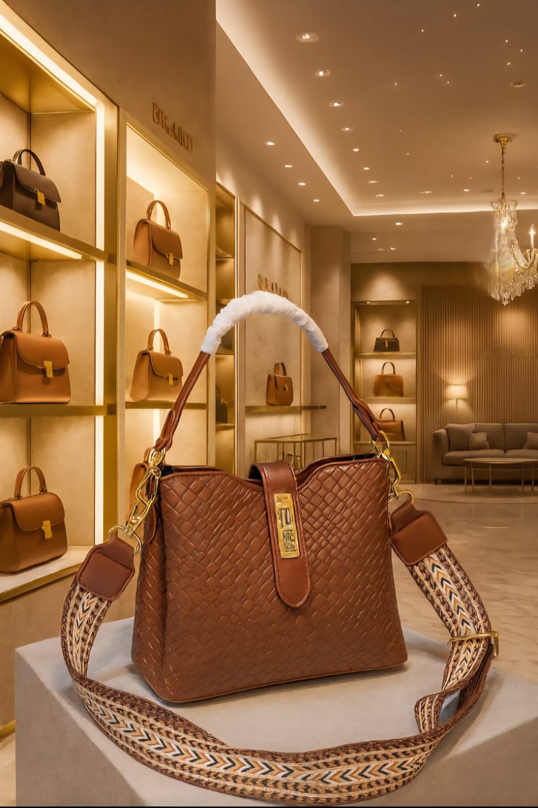 Artisan Woven Shoulder Bag