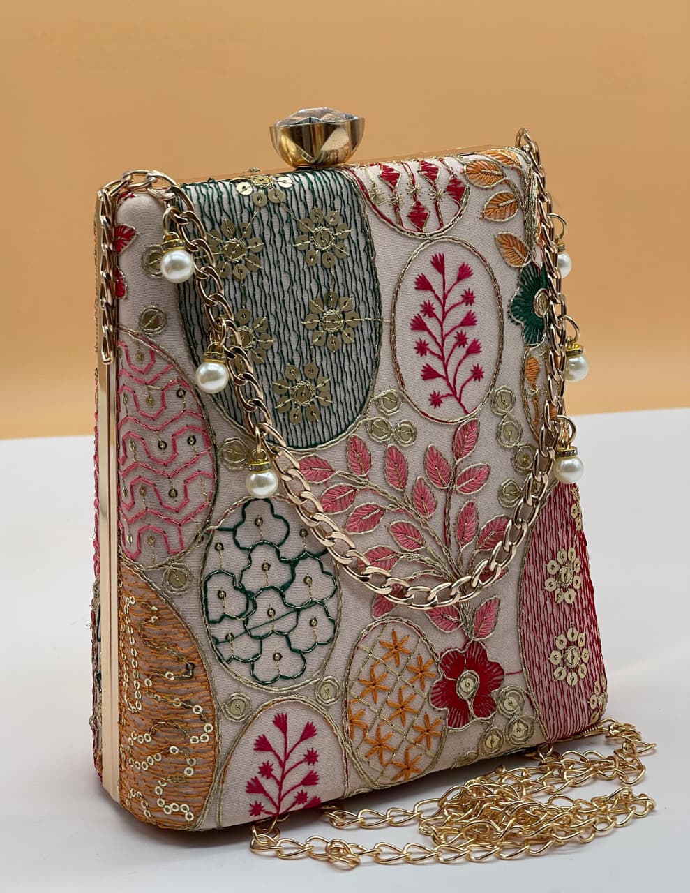 Sareena Embroidered Box Clutch Collection