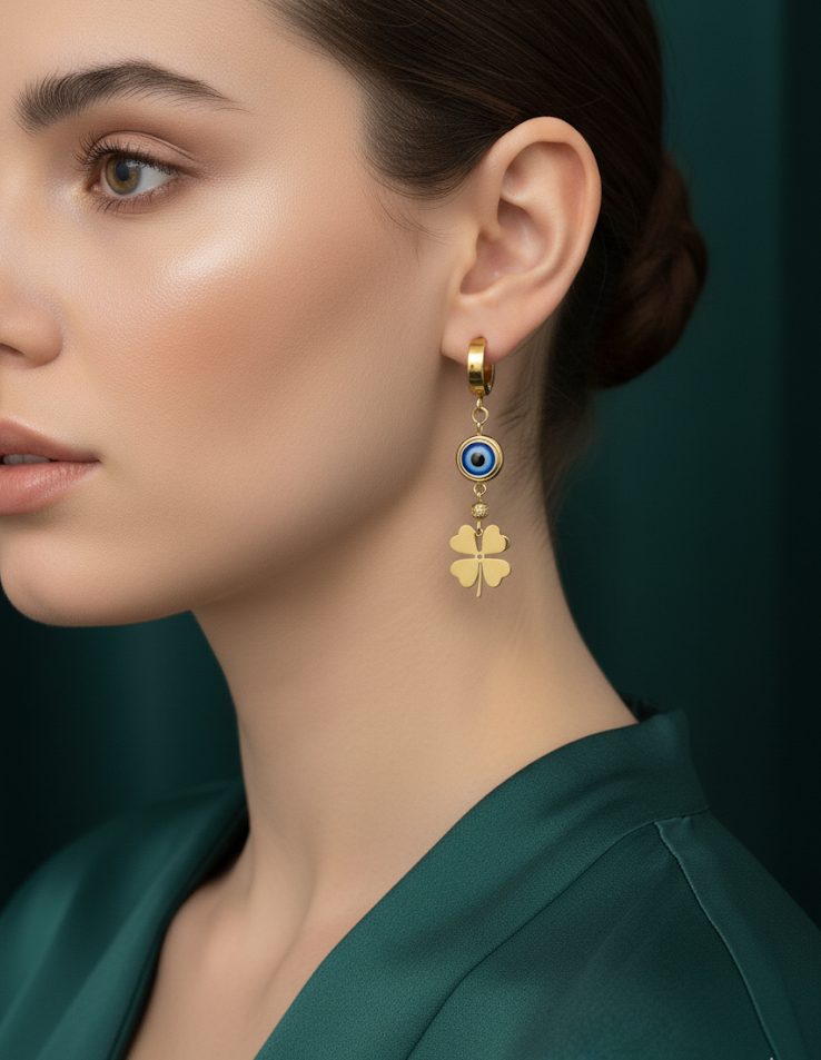 Eyelet Drop Earrings