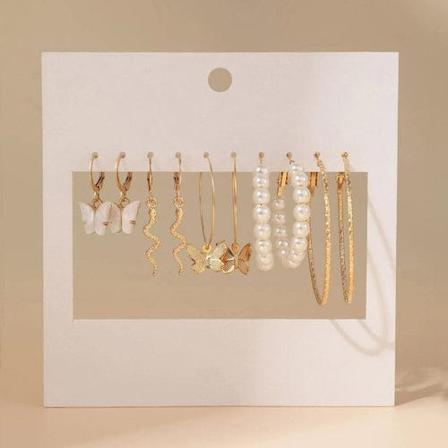 Aesthetic Dream 5-Pair Mixed Earring Set