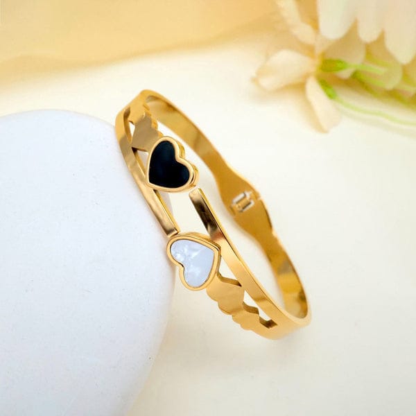 Yin and Yang Heart Bracelet