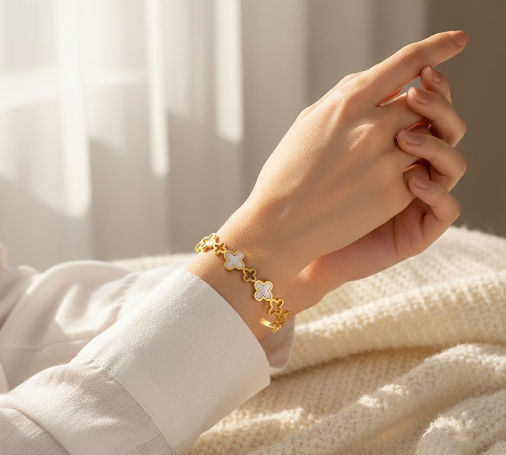 Lucky Petals Hinge Bracelet