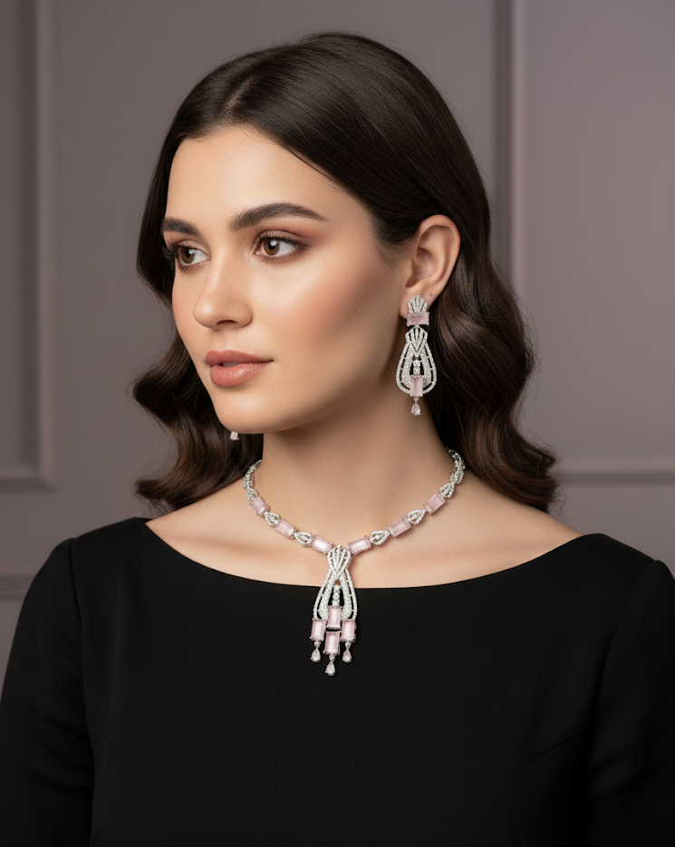 Marie Diamond Necklace Set