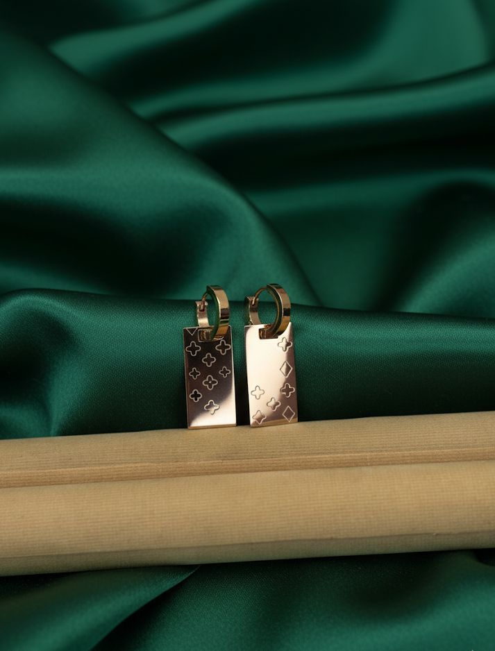 Oblong Drop Earrings