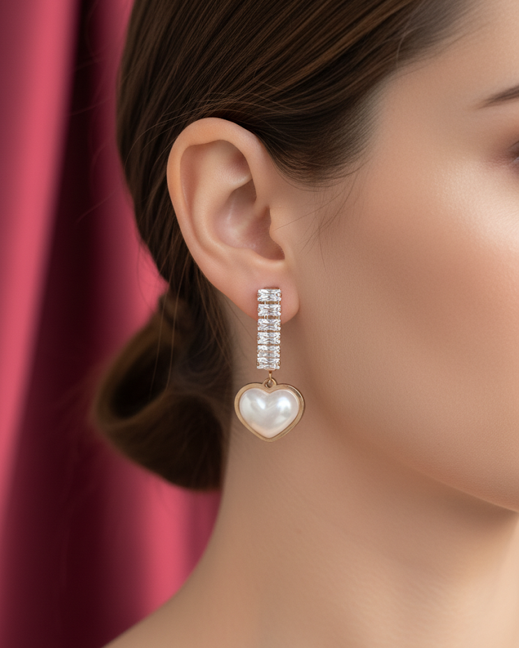 PearlGlow Drop Earrings