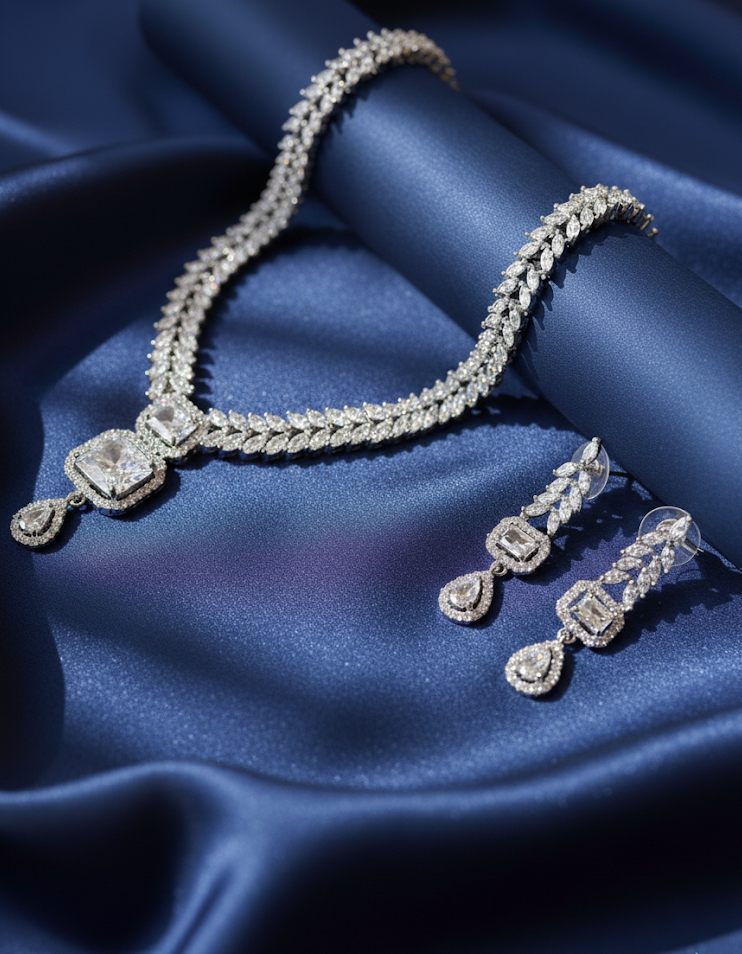 Titania Diamond Necklace Set