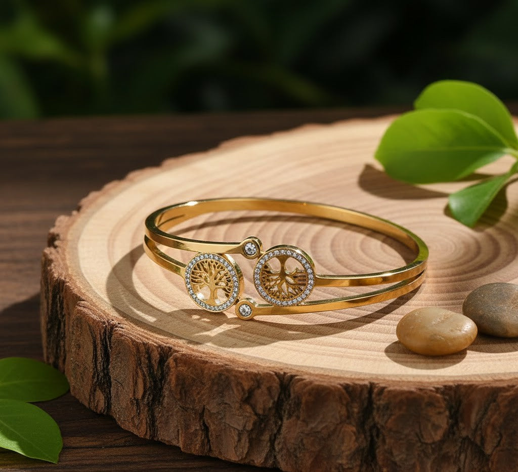The Eternal Tree of Life Wrist Cuff