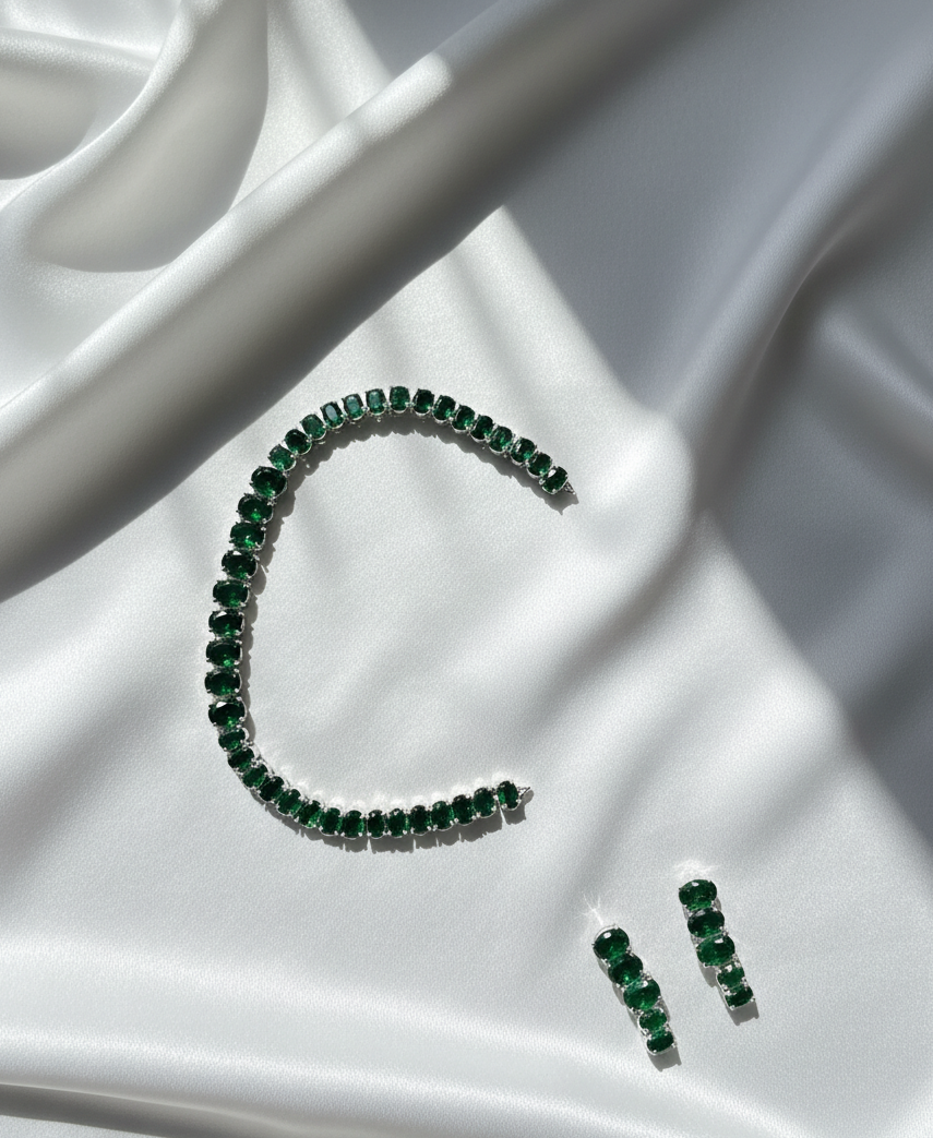 Zenobia Diamond Necklace Set