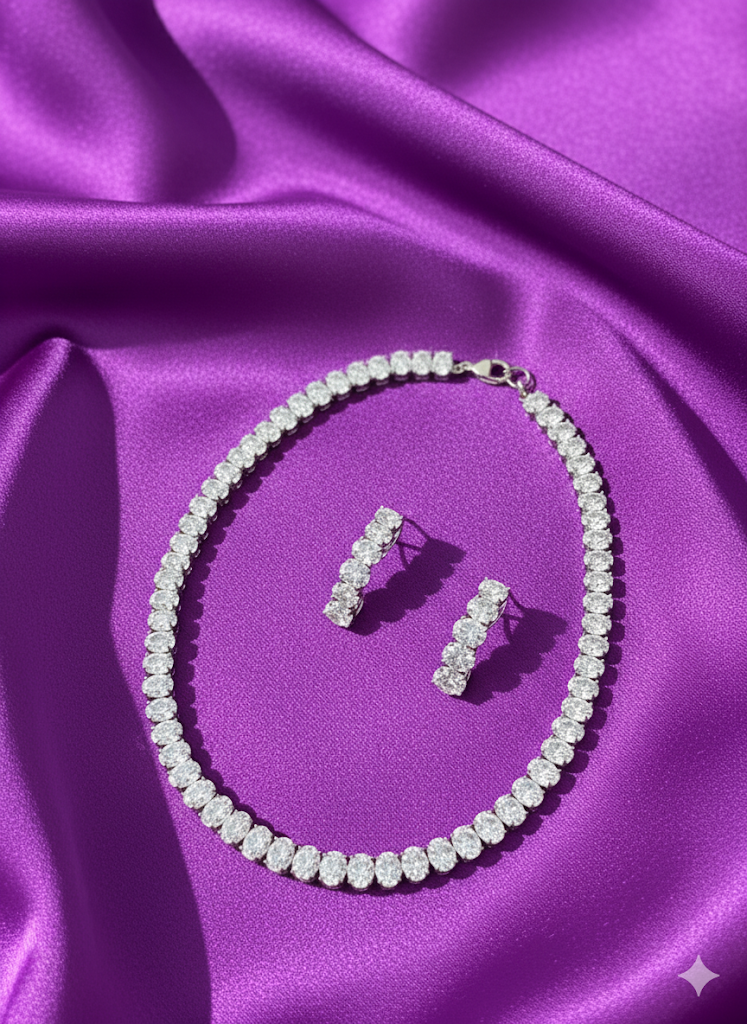 Zenobia Diamond Necklace Set